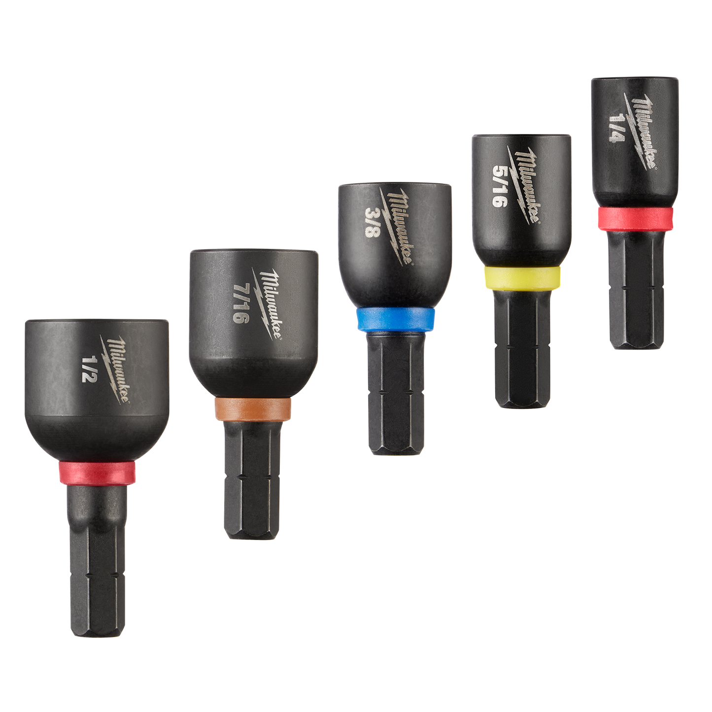 Milwaukee 5PC SHOCKWAVE™ Impact Duty 1"  Insert Magnetic Nut Driver Set