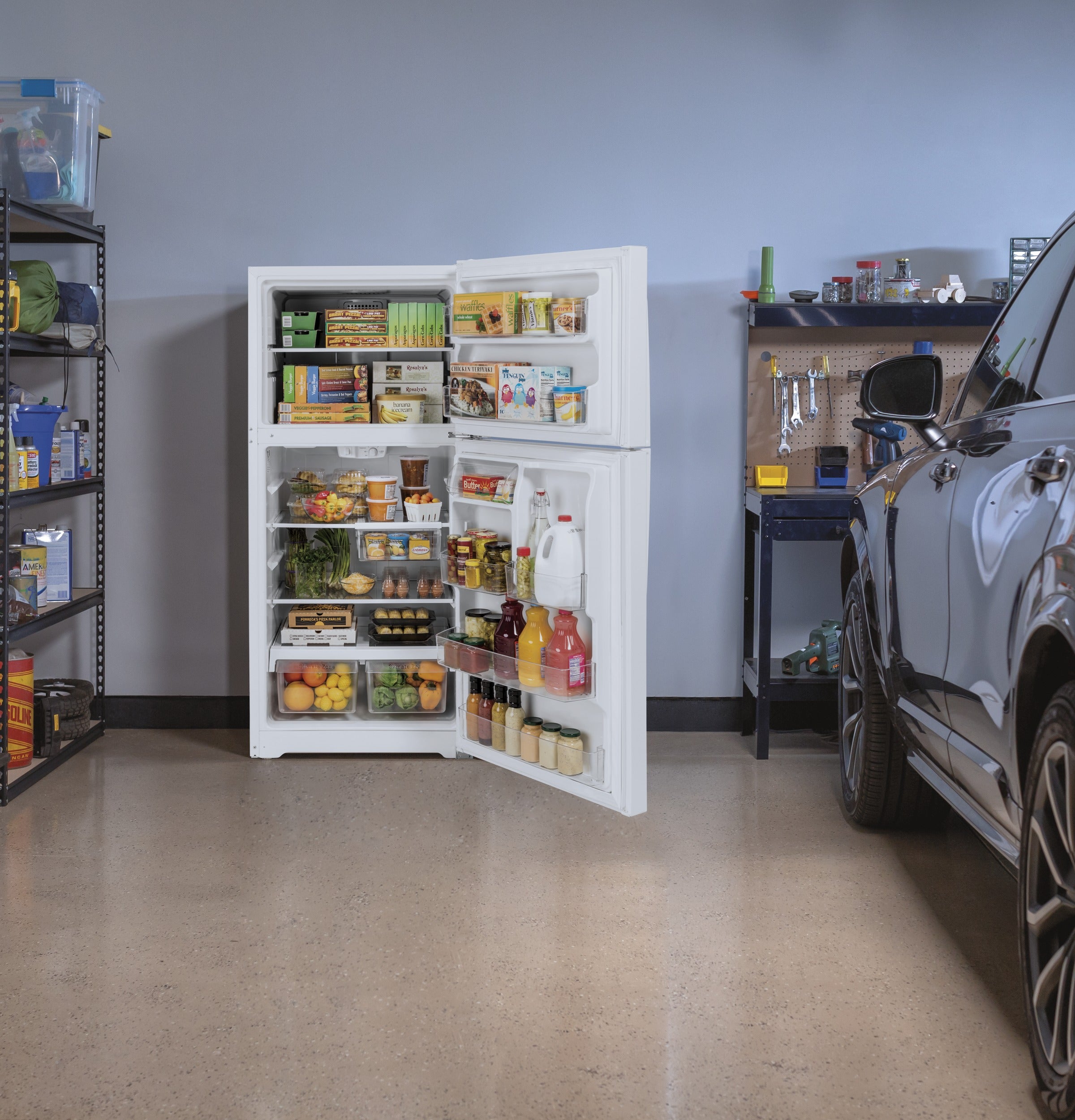 GE 21.9 Cu. Ft. Garage Ready Top-Freezer Refrigerator – Hartville