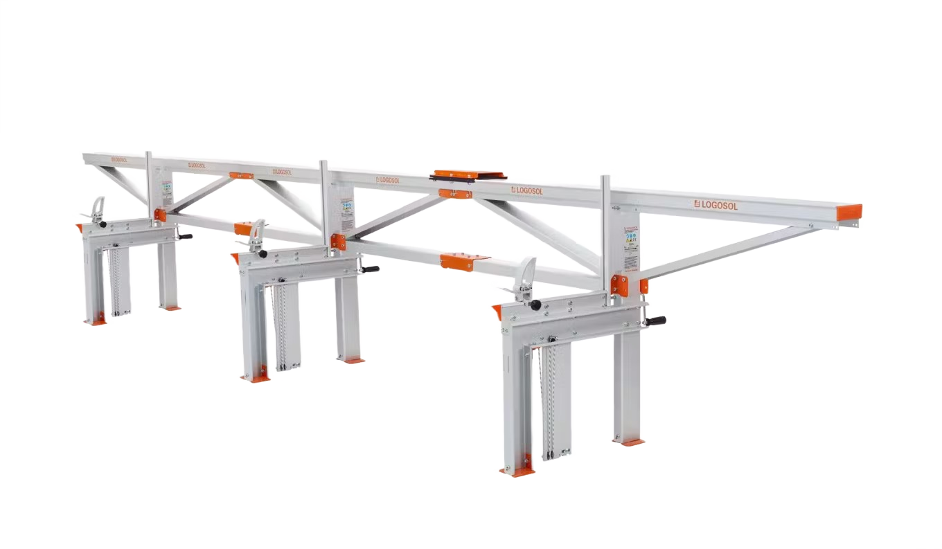 Aluminum frame chain sawmill with three log lifts designed for precise wood cutting and home improvement tasks