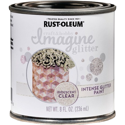 8 oz. can of Rust-Oleum iridescent clear glitter paint for specialty paint and home improvement projects under $50