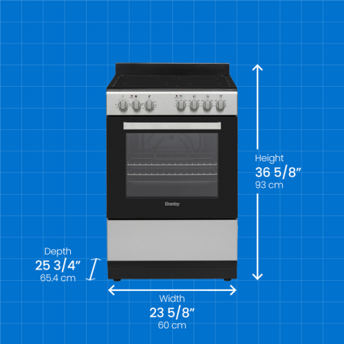 Danby 24" Wide Electric Range in Stainless Steel