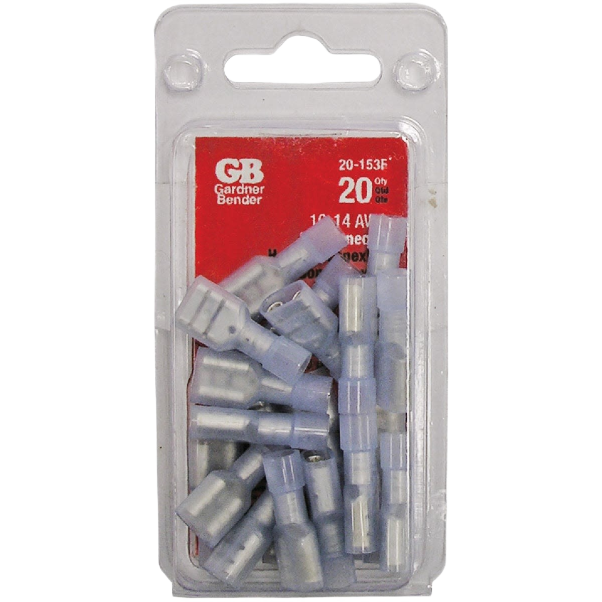 Blue fully-insulated female electrical disconnect connectors, 20-pack for secure wiring in home improvement projects under $50 collection