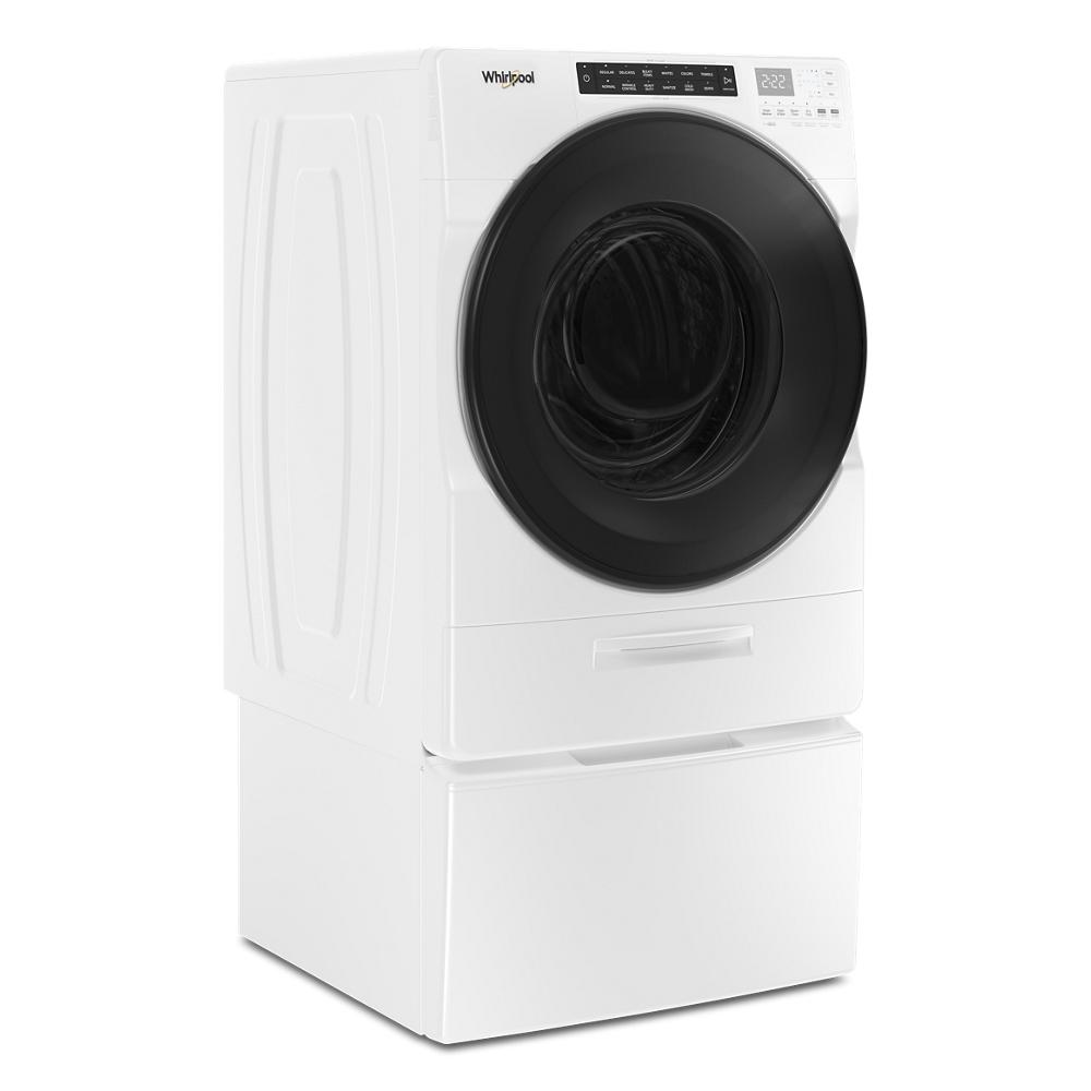 White ventless all-in-one washer dryer with black door and digital control panel in washer/dryer combos collection