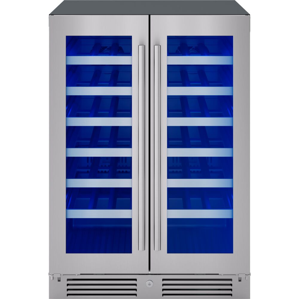 Presrv Wine Cooler, 24in UC, SS+Gls, Fr Door, 2Z