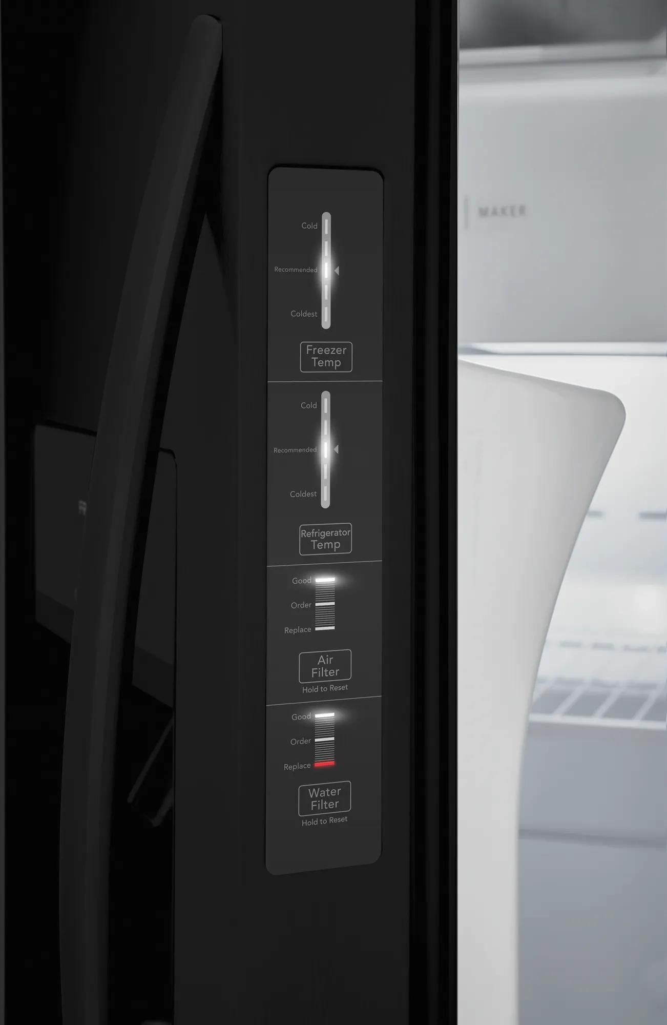 26 Cu. Ft. 36" Standard Depth Side by Side Refrigerator