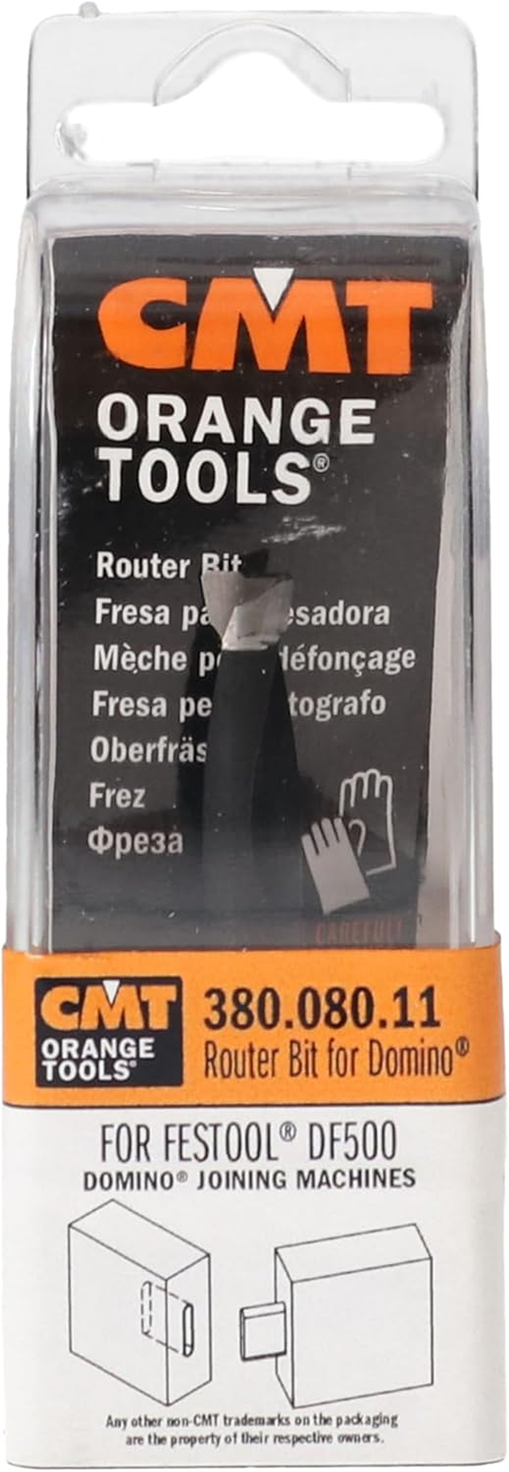 CMT Orange Tools 8mm Router Bit For Domino® Joining, Rh