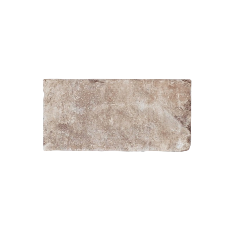 Matte beige porcelain tile with subtle texture and weathered stone appearance for home improvement projects
