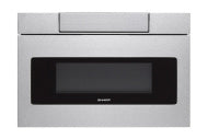 24-inch stainless steel flat panel microwave drawer with easy touch open in kitchen appliances collection