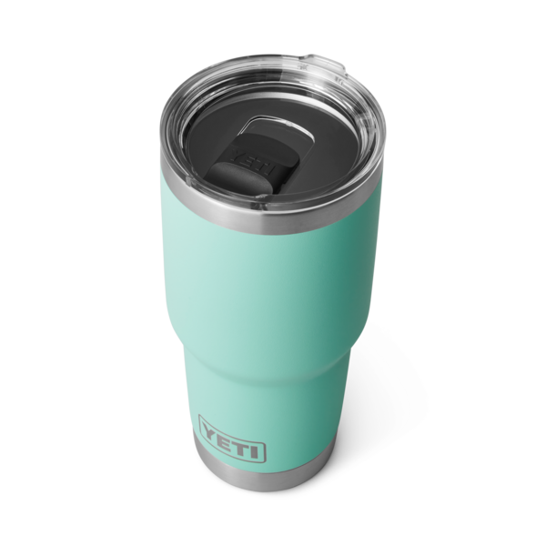 Light turquoise insulated 30 oz tumbler with clear Magslider lid in Drinkware and Kitchen & Kitchenware collections under $100