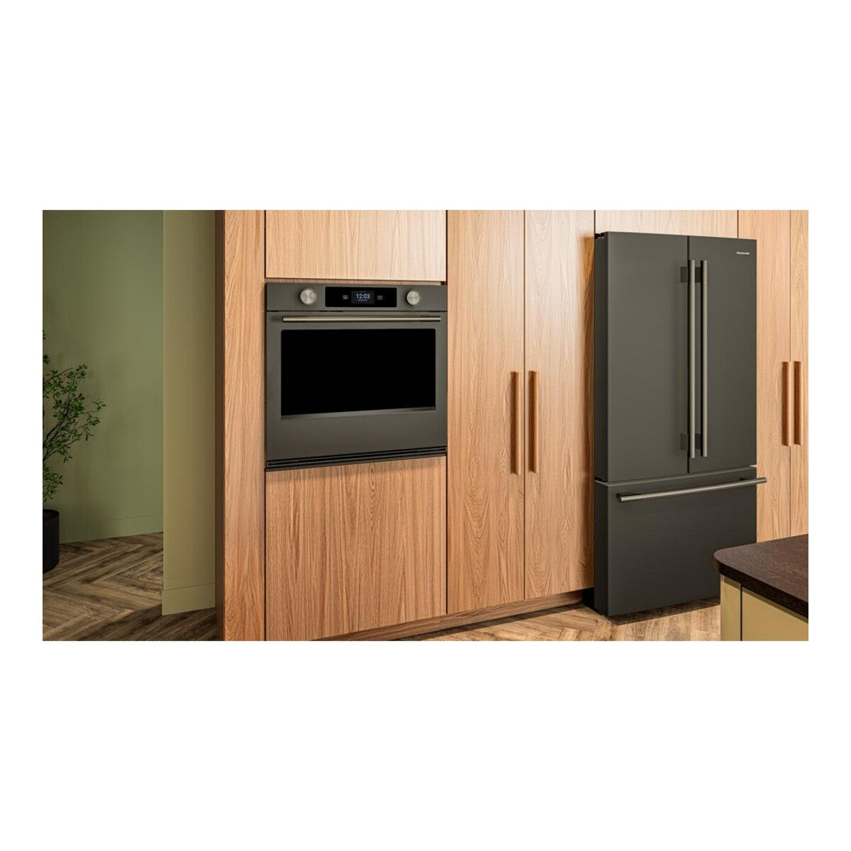 30-inch Smart Electric Single Wall Oven with Intelligent Cooking Camera - Black Ore