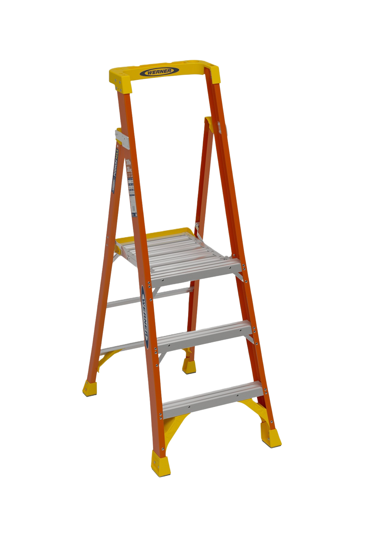 Werner 9 ft. Reach Fiberglass Podium Ladder