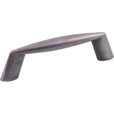 Brushed oil rubbed bronze square handle pull for cabinets and drawers in home improvement projects
