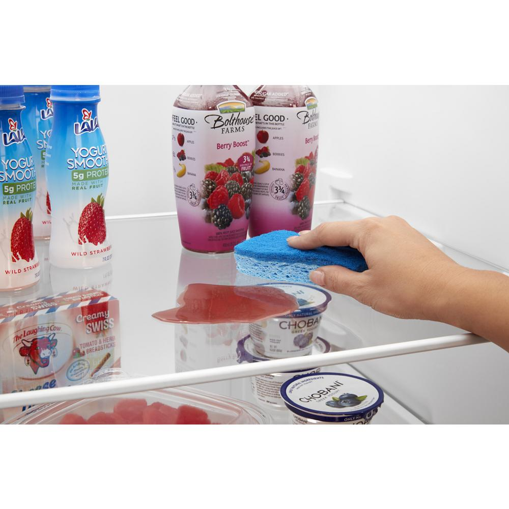 36-inch Wide Side-by-Side Refrigerator with Dual Pad External Ice and Water Dispenser - 25 Cu. Ft.