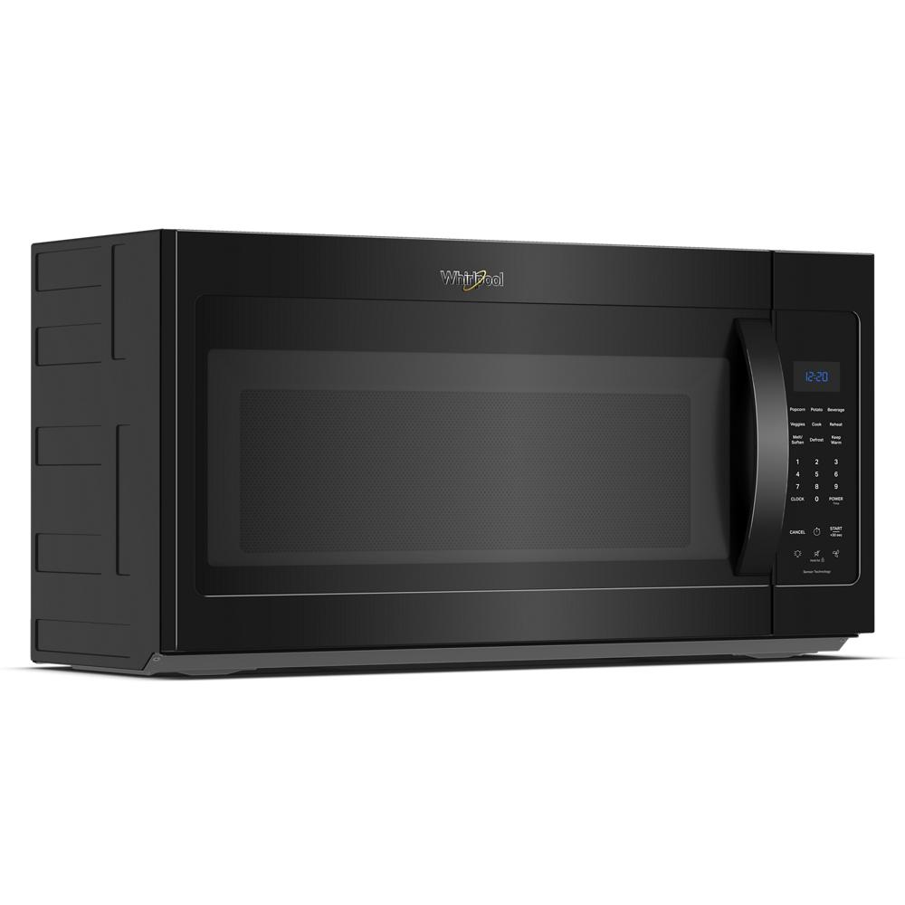 Black over-the-range microwave with digital control panel and sensor cooking from the Microwaves collection