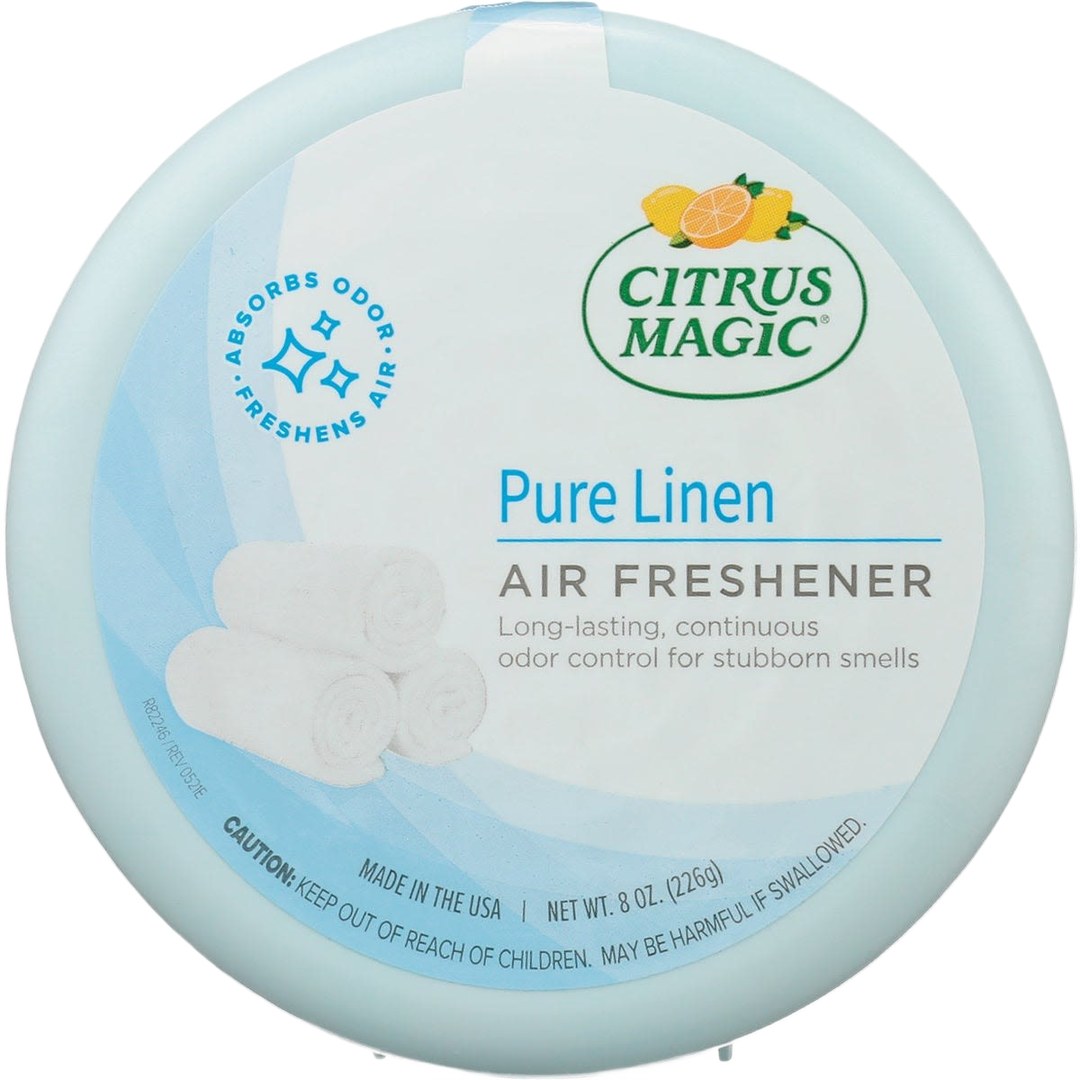 Citrus Magic Pure Linen solid air freshener in light blue packaging for cleaning and household items under $50 collection