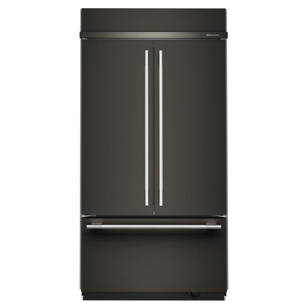 24.2 Cu. Ft. 42-Inch Built-In French Door Refrigerator with Signature Platinum Interior in Black Ore