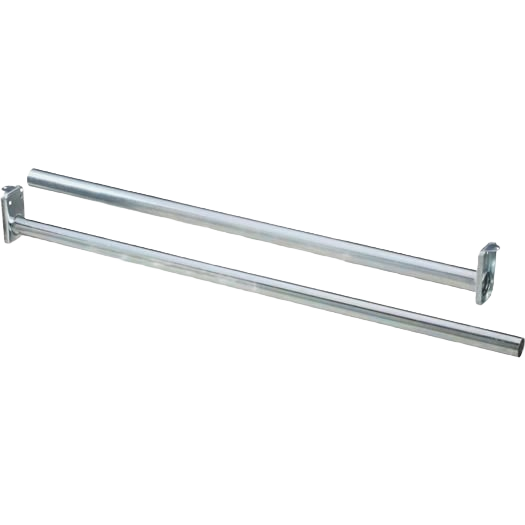 Bright steel adjustable closet rod with mounting brackets for storage and closet organization projects under $50