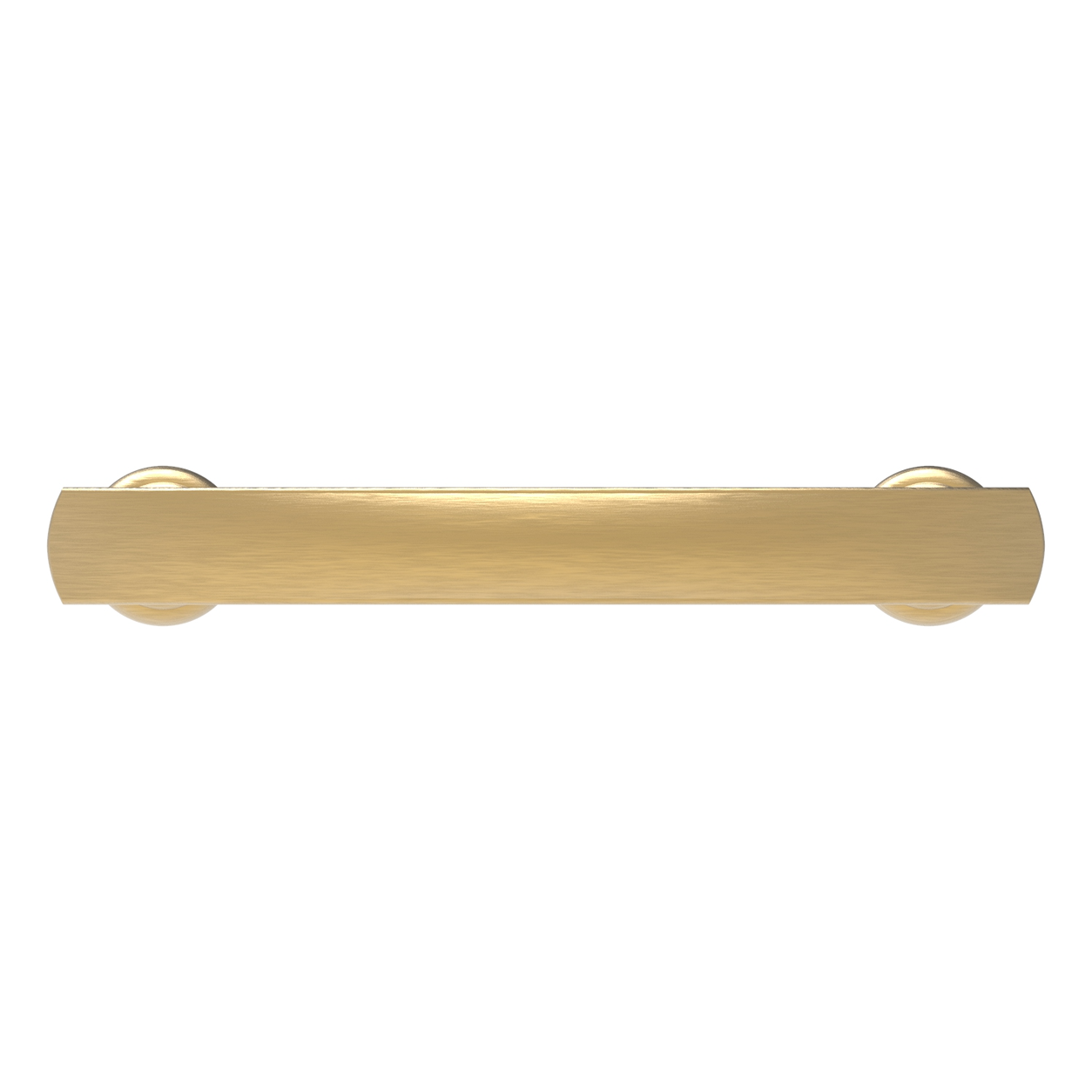 Brushed golden brass cabinet pull with sleek rounded ends for furniture hardware and home improvement projects under $50