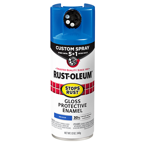 Gloss sail blue protective enamel spray with five spray settings for home improvement and paint supplies under $50