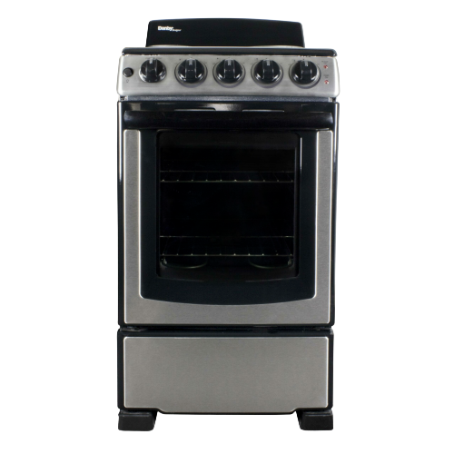 20" Electric Range, Coil Elements,Glass Door Window,Push & Turn Knobs