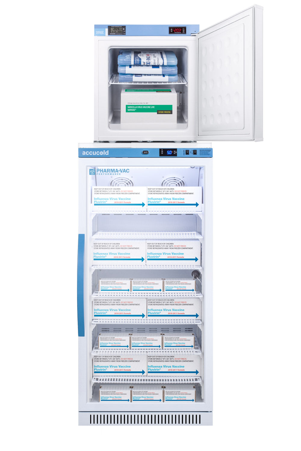 24" Wide All-Refrigerator/All-Freezer Combination