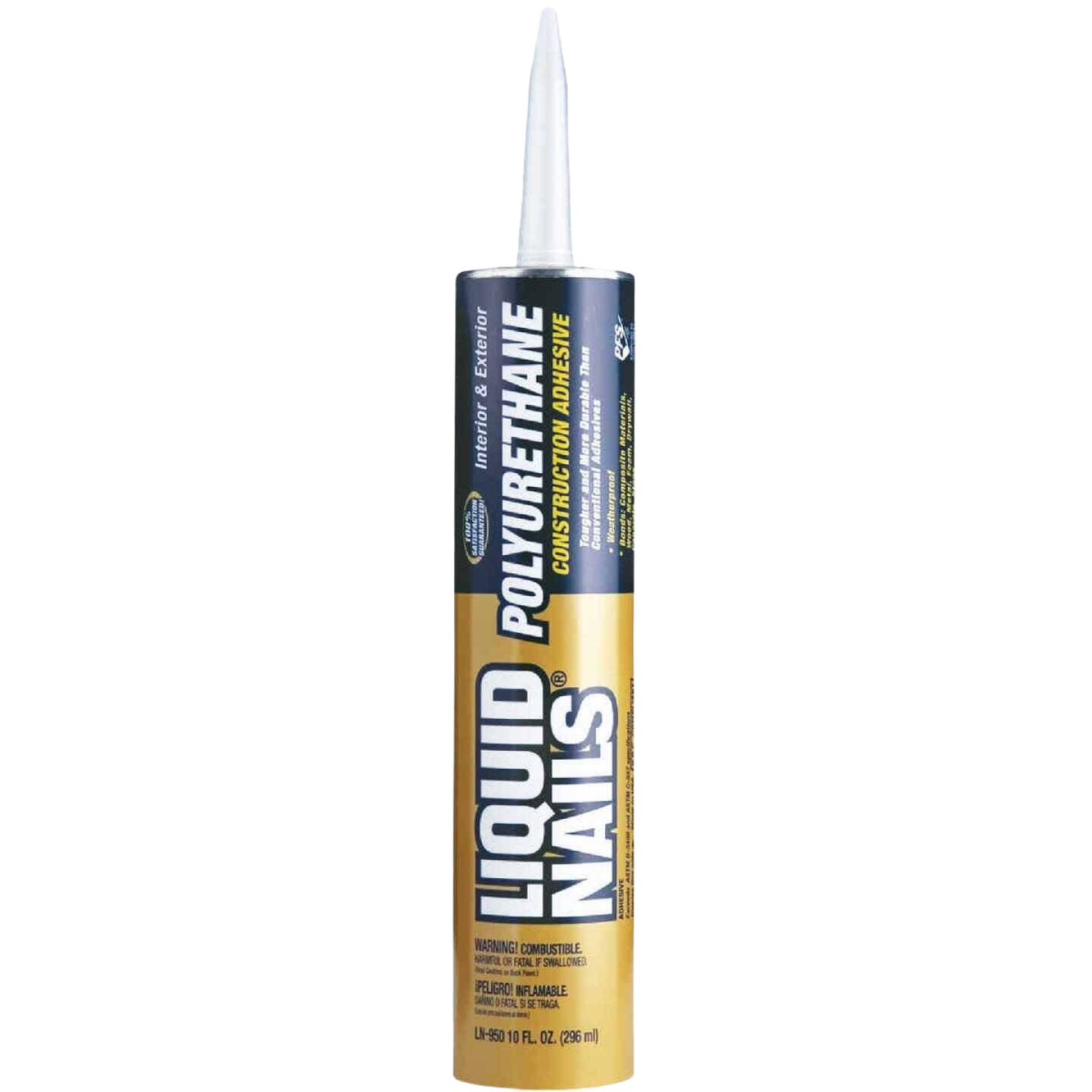 Container of polyurethane construction adhesive for durable indoor and outdoor home improvement projects under $50 collection