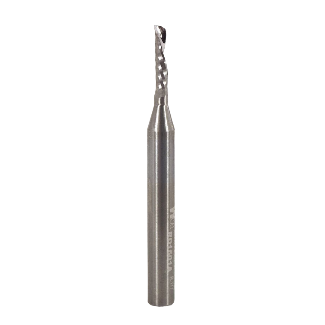Downcut spiral router bit with 1/4 inch shank for clean cuts in woodworking and tool accessories under $50 collections
