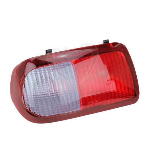 Left side red and clear taillight housing for automotive use in John Deere parts and car accessories collections