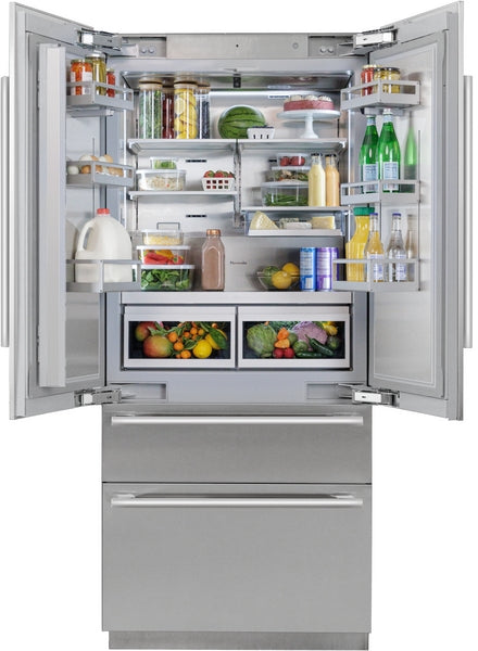 Freedom®, Built-in French Door Bottom Freezer, 36'' Masterpiece®, Stainless Steel