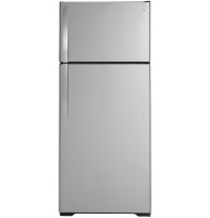 Silver top-freezer refrigerator with clean minimalist design from Kitchen & Kitchenware appliances collection