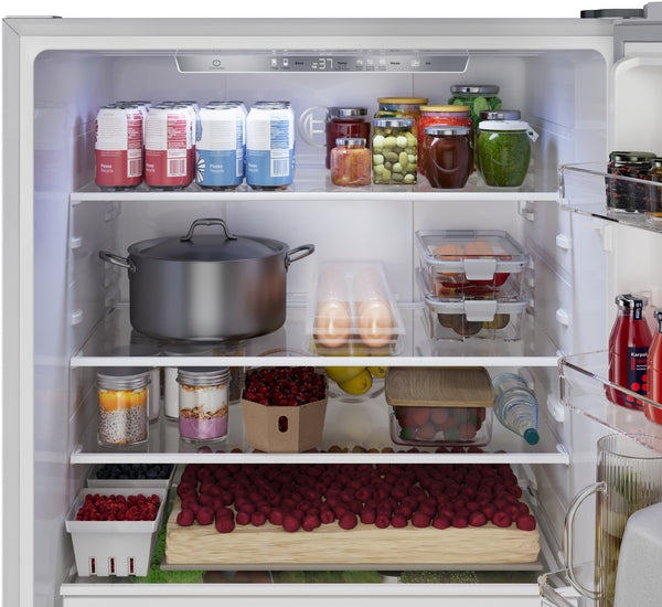 100 Series, Freestanding Bottom Freezer Refrigerator, Stainless steel (with anti-fingerprint), Total No Frost