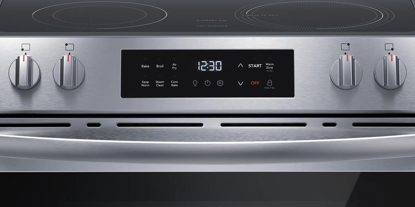 30" Front Control Electric Range with Air Fry