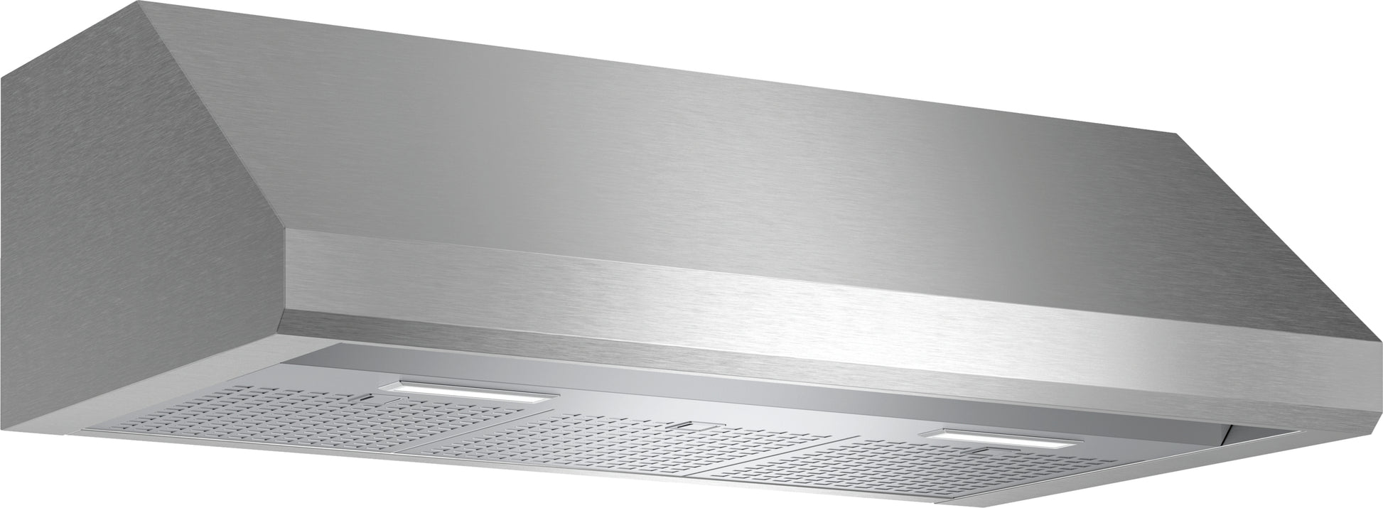 36-inch stainless steel custom insert range hood with lighting and noise reduction in kitchen appliances collection
