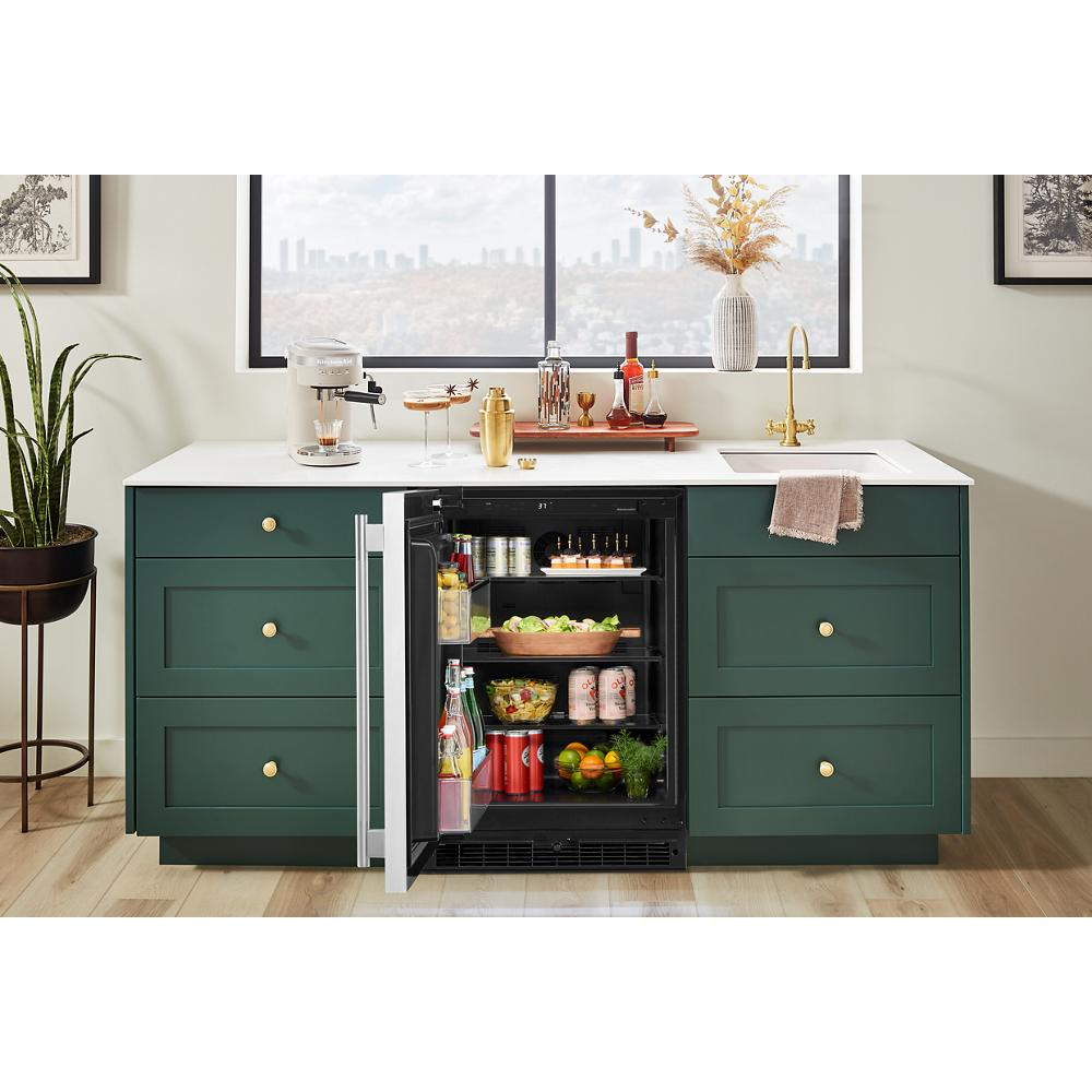 24" Undercounter Refrigerator with Stainless Steel Door
