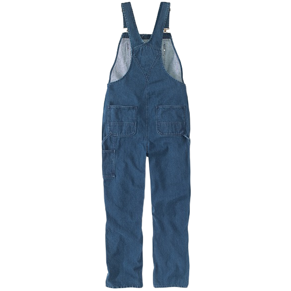 Darkstone loose fit denim bib overall with front pockets and adjustable straps from men's clothing and outerwear collections