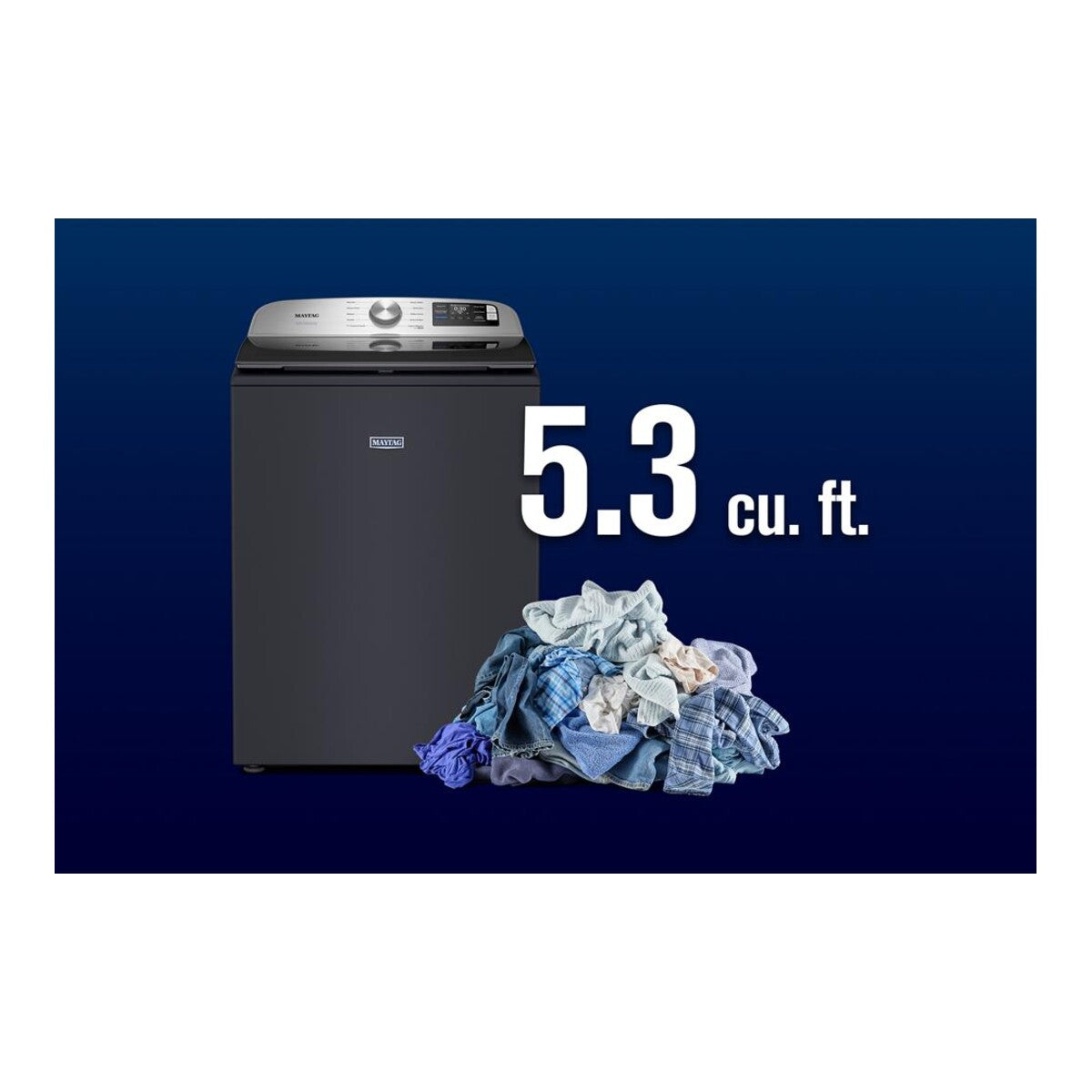 5.3 Cu. Ft. Top Load Impeller Washer with Extra Power and Smart Appliance
