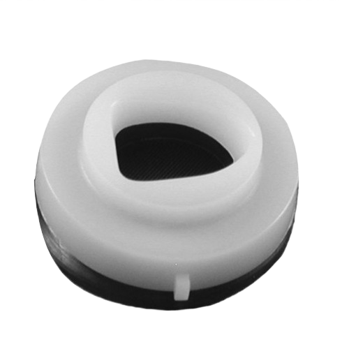 White plastic ball cam assembly for faucet repair in plumbing parts and home improvement tools collections