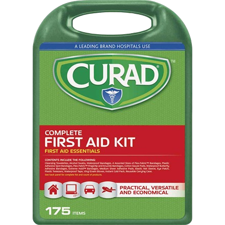 Compact green first aid kit with 175 essential medical supplies for safety and emergency response under $50 category