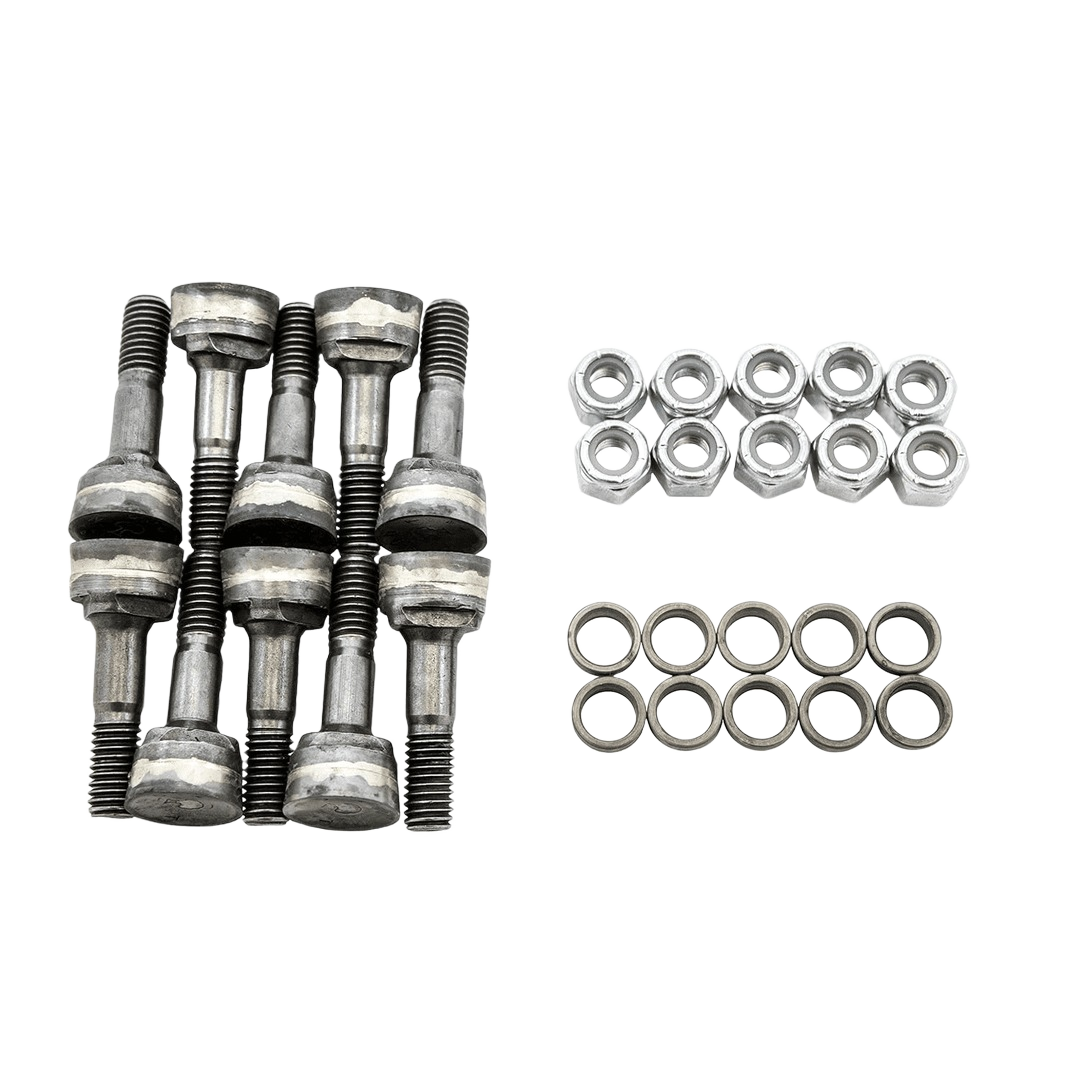 Set of durable metal hardware including threaded bolts, nuts, and washers, designed for reliable use in Parts & Lubricants and Under $100 collections.