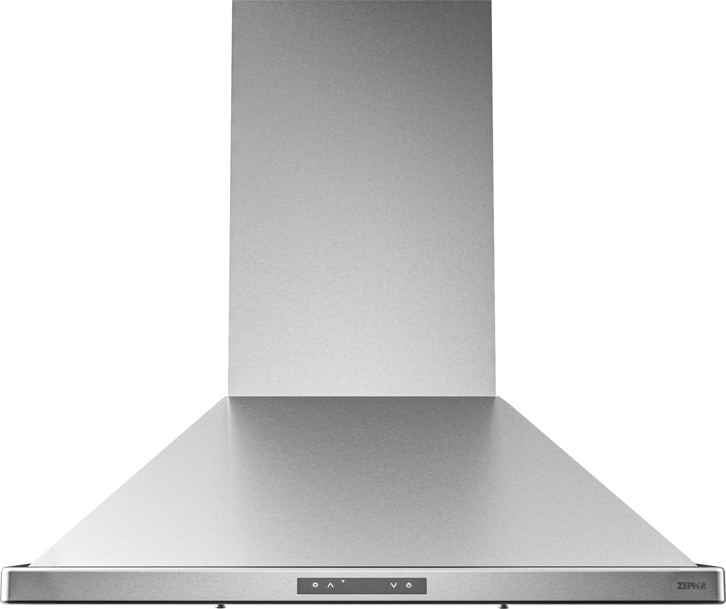 Stainless steel Venezia Connect chimney hood featuring LED lighting in kitchen and appliance collections