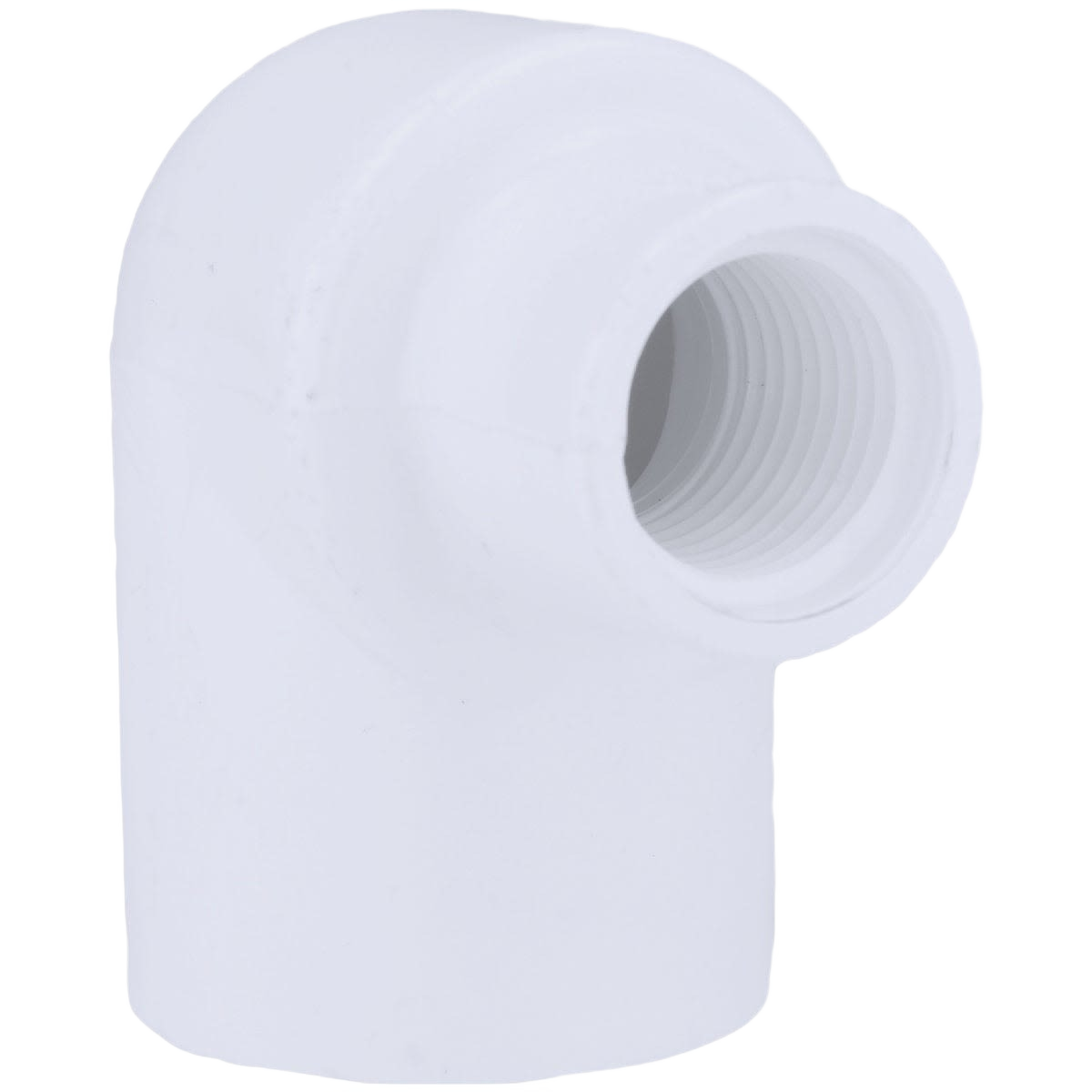 White PVC 90-degree street elbow fitting with slip and female connections for plumbing and pipes & fittings under $50 collections