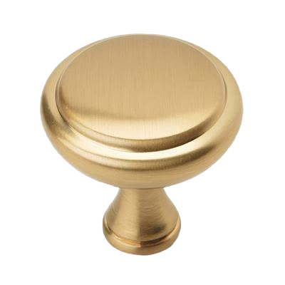 Champagne bronze cabinet knob with a smooth round design for hardware and furniture accessories under $50
