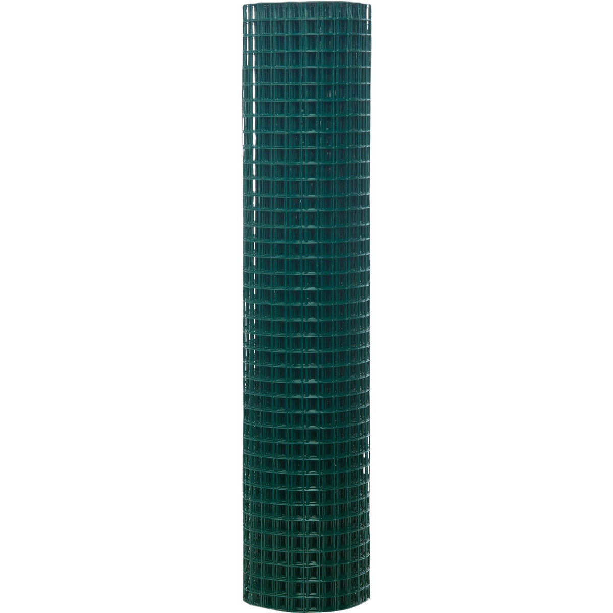 Roll of green vinyl-coated 20-gauge hardware cloth mesh for home improvement and outdoor projects