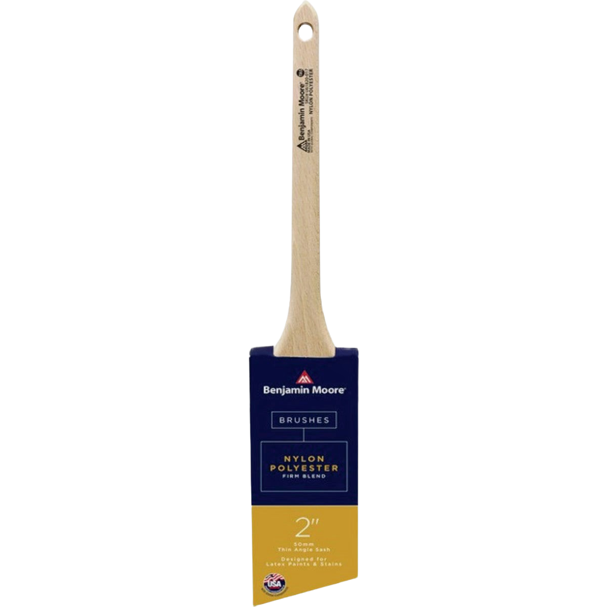 2-inch thin angle sash paintbrush with nylon polyester blend bristles for precise latex paint and stain application under $50 collection