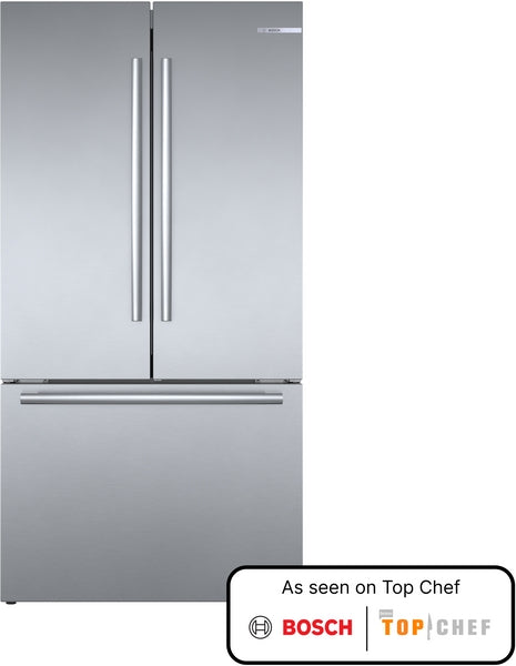 800 Series, French Door Bottom Mount Refrigerator, 36'', Stainless Steel
