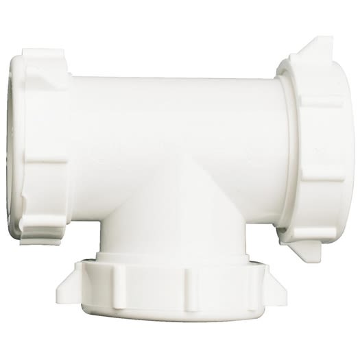 Do it Best 1-1/2" White Plastic Tee