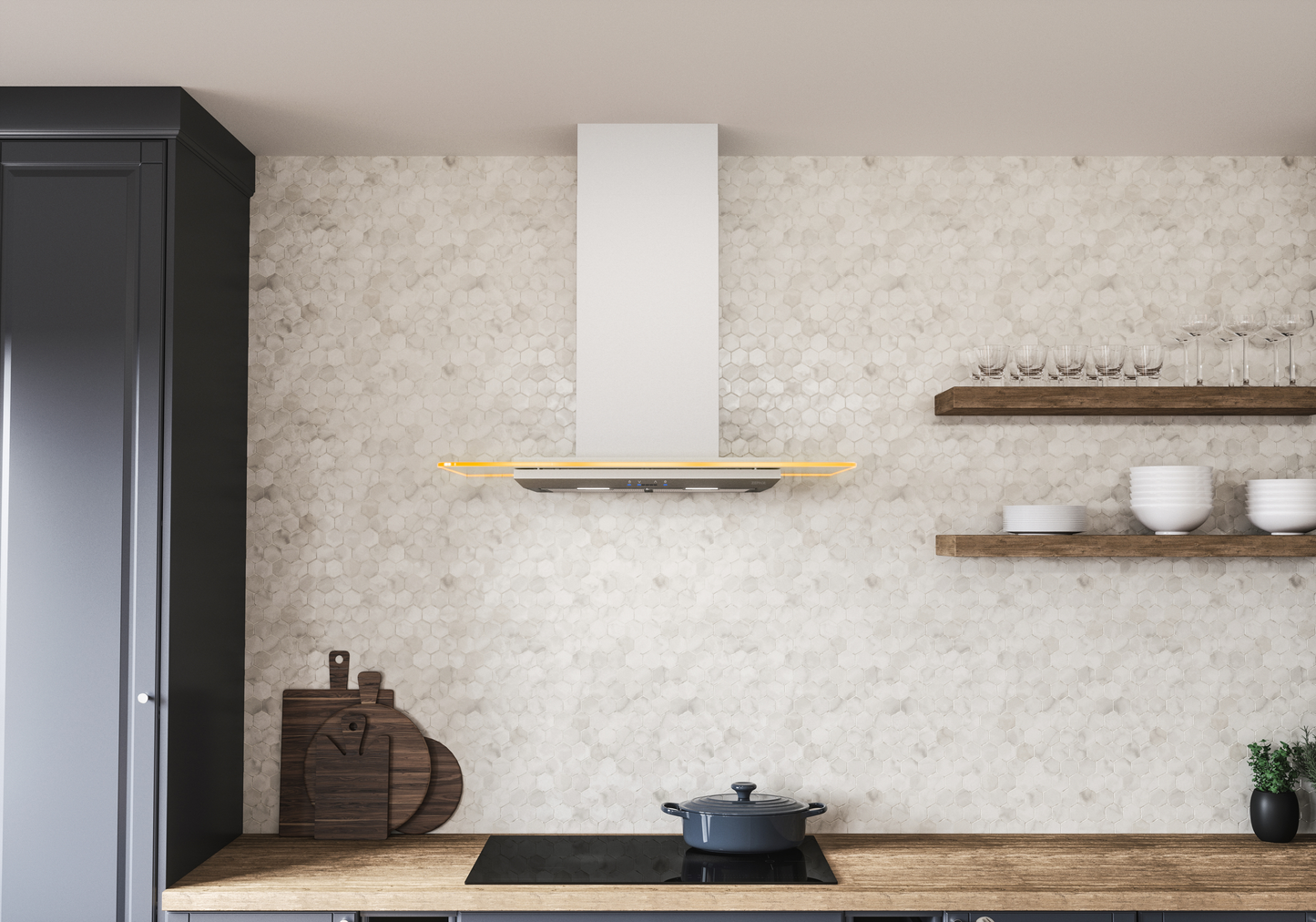 Verona Chimney Hood 36" LED ACT