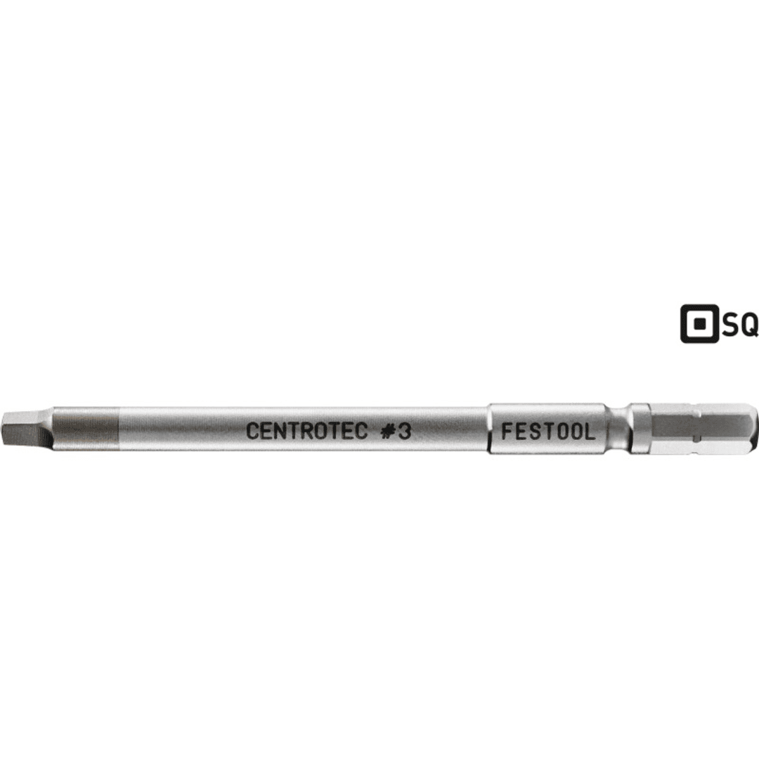 High-quality Festool square drive bit with CENTROTEC system for precision fastening in power tool accessories collection