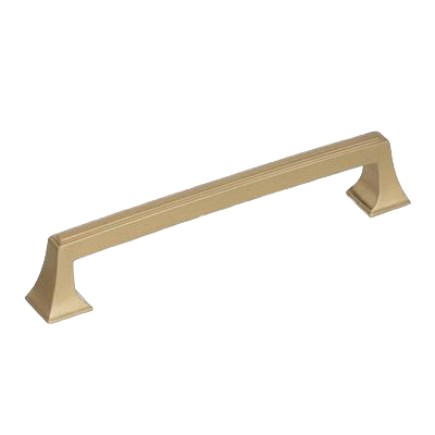 Golden champagne cabinet pull with sleek lines for furniture hardware and home improvement collections under $50