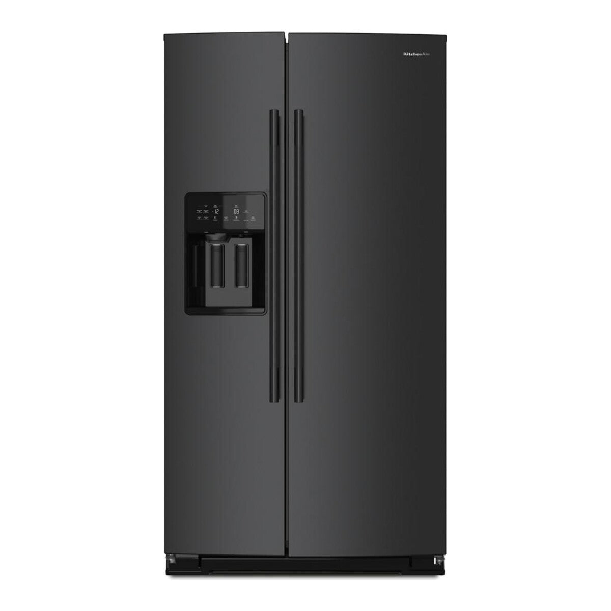20.8 Cu. Ft. 36-Inch Counter-Depth Side-by-Side Refrigerator with Exterior Ice and Water Dispenser in Black Ore